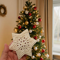Crochet Six-Point Star Ornament PDF Pattern : Fast & Easy, Beginner