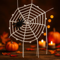 Halloween Crochet Spider Web Pattern: Round & Corner Webs (PDF)