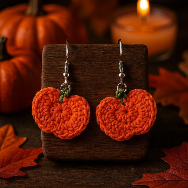 Halloween Earrings Crochet Pattern Bundle | Skull & Mini Pumpkin PDF | Beginner,  | Instant Download