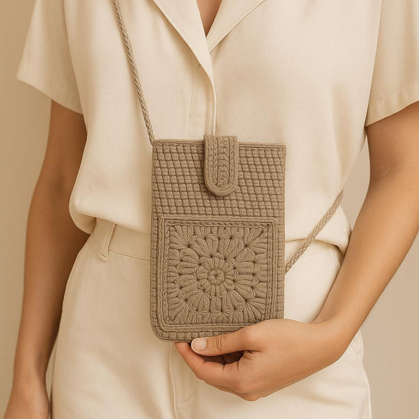Crochet Phone Bag (with Front Pocket) – PDF Pattern