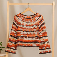 Crochet Mesh Top Pattern – Beginner Friendly Fall Pullover (PDF)