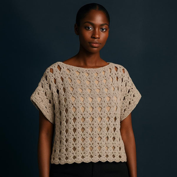Mesh Top Crochet Pattern PDF –  Instant Download