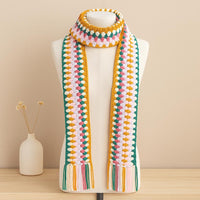 Crochet Beanie and Mesh Scarf Pattern – Beginner Winter Set (PDF Download)