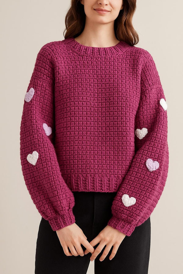 Heart Sweater Crochet Pattern PDF –  Instant Download
