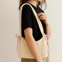 Mesh Crochet Bag PDF Pattern : Oval Base