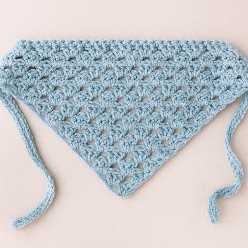 Simple Bandana PDF : Corner Start/ Easy pattern