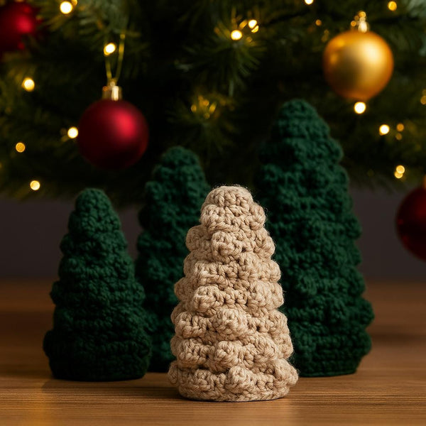 Bobble Christmas Tree Crochet Pattern: Super Bulky Cone Cover (PDF)