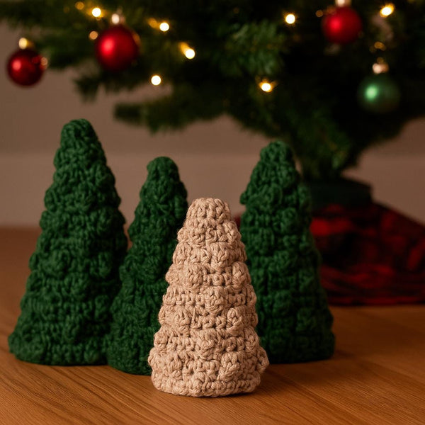 Bobble Christmas Tree Crochet Pattern: Super Bulky Cone Cover (PDF)