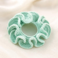 Ruffled Hair Tie Crochet Pattern PDF – Over Elastic Scrunchie, Quick Beginner Make