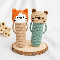 Crochet Cat Lip Balm Holder Pattern: Amigurumi Keychain (PDF Pattern)