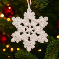 Christmas Crochet Snowflake Pattern: Easy Ornament, Gift Topper (PDF Pattern)