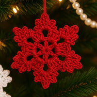 Christmas Crochet Snowflake Pattern: Easy Ornament, Gift Topper (PDF Pattern)