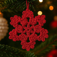 Christmas Crochet Snowflake Pattern: Easy Ornament, Gift Topper (PDF Pattern)