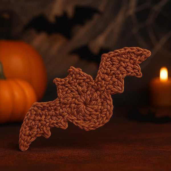 Crochet Bat Applique Pattern – Halloween Garland, Beginner Friendly (PDF Pattern)