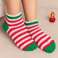 Christmas Crochet Socks Pattern PDF : Instant Download