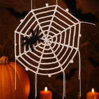 Halloween Crochet Spider Web Pattern: Round & Corner Webs (PDF)