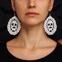 Halloween Earrings Crochet Pattern Bundle | Skull & Mini Pumpkin PDF | Beginner,  | Instant Download