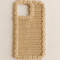 Crochet Phone Case Pattern PDF : Puff Border “Whipped Cream”  Beginner to Intermediate
