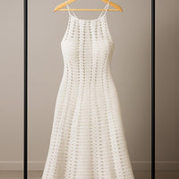 Fan-Motif Crochet Summer Dress Pattern: Adjustable Cotton Design (PDF)