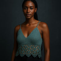 Crochet Lace Bustier Pattern PDF: Cotton Pull-On Crop Top (Instant Download)