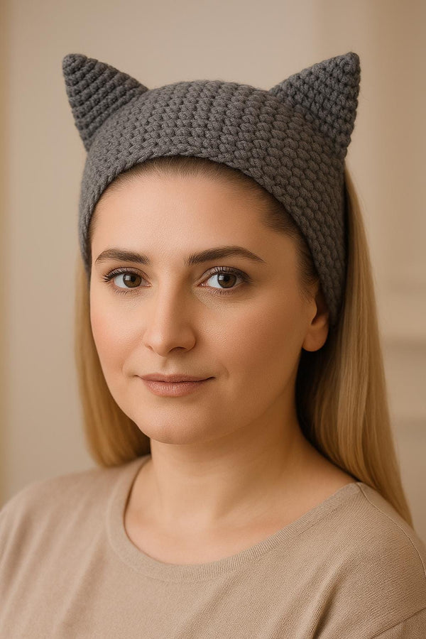 Crochet Cat Ear Headband Pattern: Chunky Bandana, Two Styles (PDF Pattern)