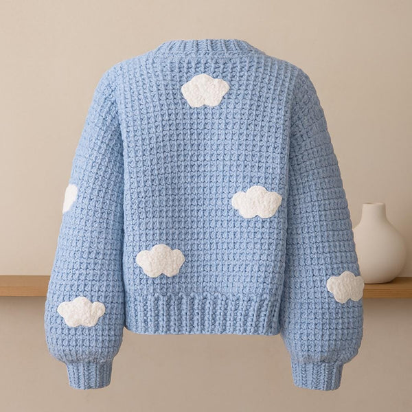 Cloud Cardigan Crochet Pattern: Linen Moss Stitch, Adjustable Sizing (PDF)