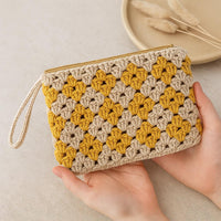 Crochet Flower Handbag Pattern: Two-Color Granny Stripe Purse (PDF Pattern)