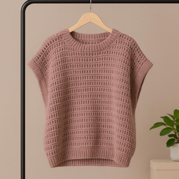 Lace Knit Sweater Pattern: Alize Angora, Size 38-40 (PDF Pattern)