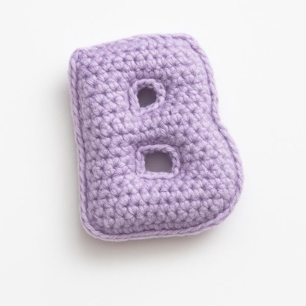 Crochet Letter B Keychain Pattern: Beginner Amigurumi Alphabet Charm (PDF)