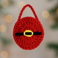 Santa Belt Crochet Card Holder PDF Pattern: Christmas Gift Holder