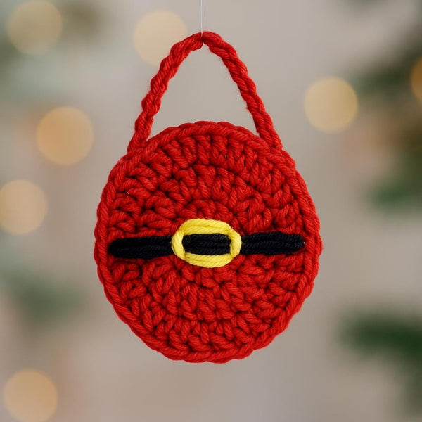 Santa Belt Crochet Card Holder PDF Pattern: Christmas Gift Holder