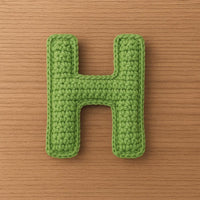Amigurumi Letter H Crochet Pattern: Stuffed Alphabet Keychain (PDF Pattern)