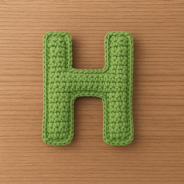 Amigurumi Letter H Crochet Pattern: Stuffed Alphabet Keychain (PDF Pattern)