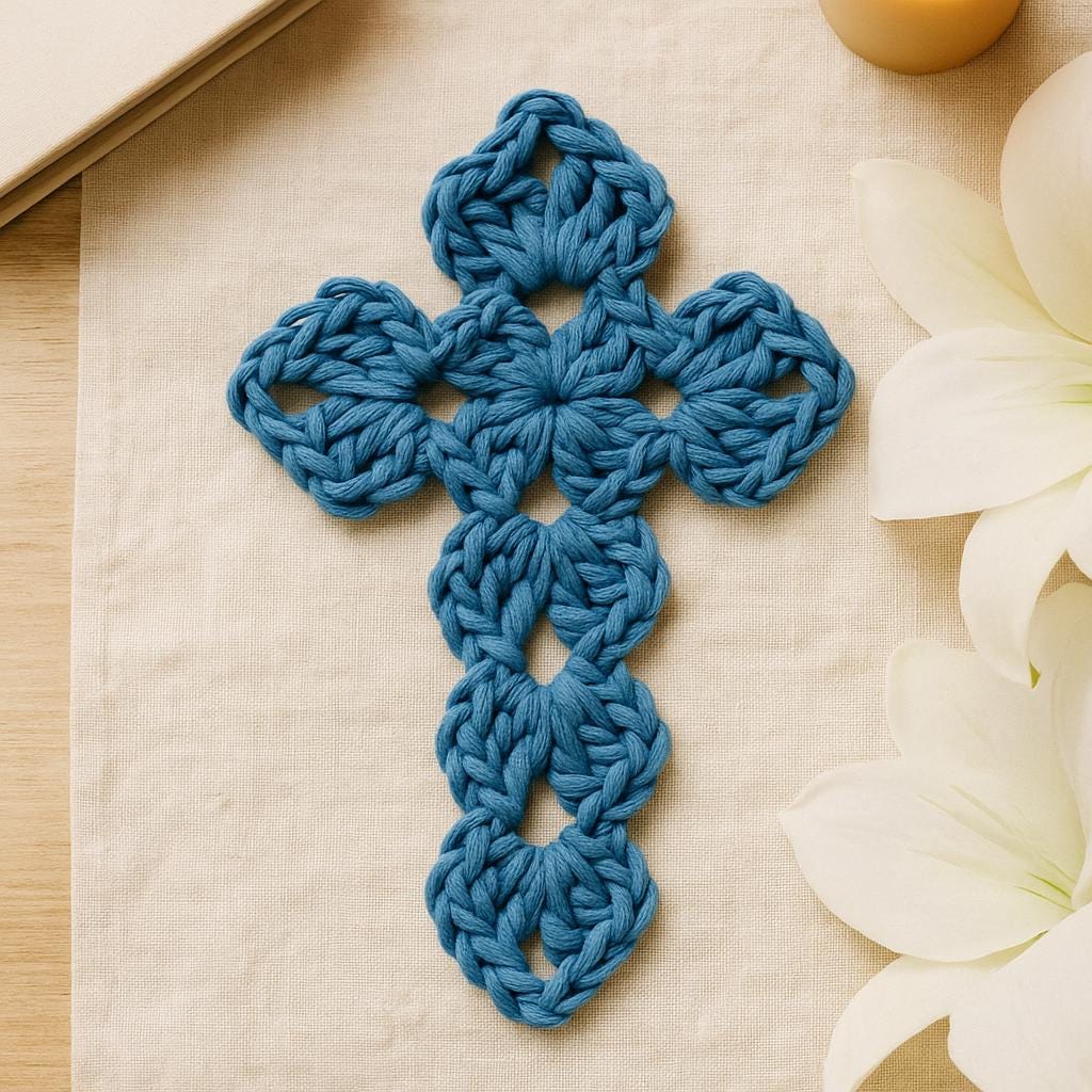 Crochet Cross Pattern: Beginner Friendly Ornament (PDF Pattern)