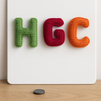Mini Amigurumi Letters H G C  Crochet Pattern PDF : Stuffed Alphabet Keychain Charms