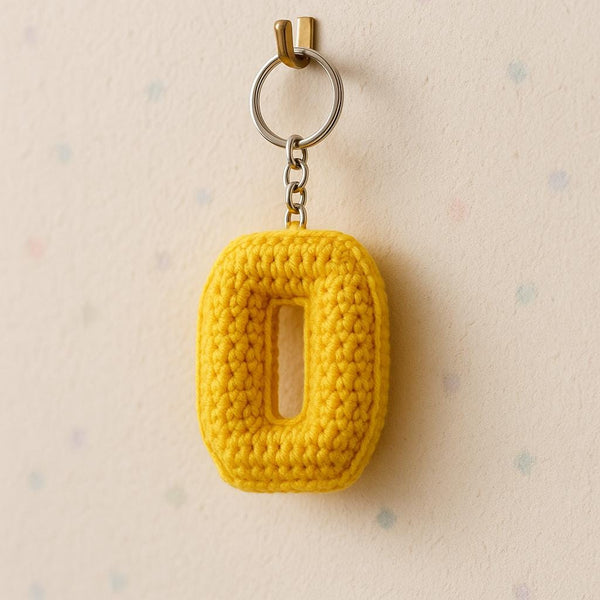 Crochet Letter O Keychain Pattern: Beginner Friendly Amigurumi (PDF Pattern)