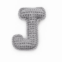 Amigurumi Letter J Crochet Pattern: Stuffed Alphabet Keychain (PDF Pattern)