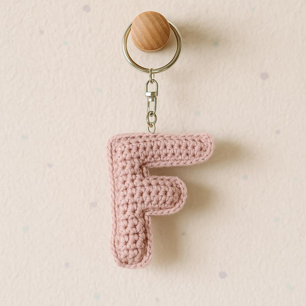 Amigurumi Letter F Crochet Pattern PDF : Stuffed Alphabet, Keychain or Bag Charm