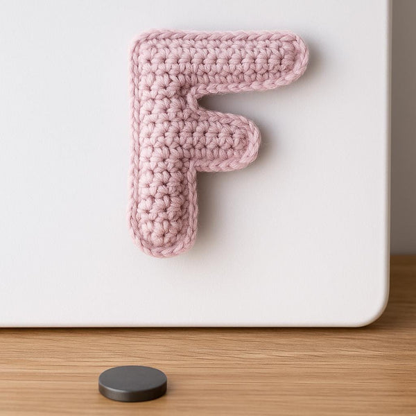 Amigurumi Letter F Crochet Pattern PDF : Stuffed Alphabet, Keychain or Bag Charm