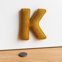Amigurumi Letter K Crochet Pattern PDF : Mini Alphabet Keychain Toy