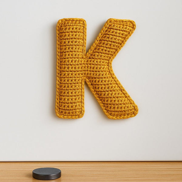 Amigurumi Letter K Crochet Pattern PDF : Mini Alphabet Keychain Toy