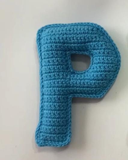 Amigurumi Letter P Crochet Pattern: Stuffed Alphabet Keychain (PDF Pattern)