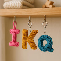 Amigurumi Letter Crochet Pattern Set – K I Q : 3D Alphabet Keychain PDF
