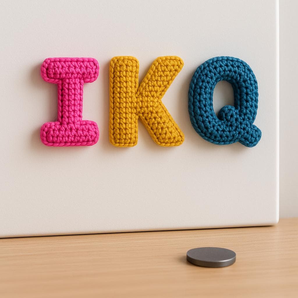 Amigurumi Letter Crochet Pattern Set – K I Q : 3D Alphabet Keychain PDF