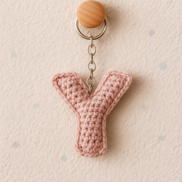 Amigurumi Letter Y Crochet Pattern PDF : Small Stuffed Alphabet Keychain or Magnet