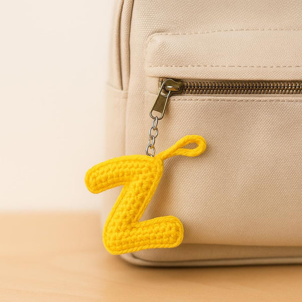 Amigurumi Letter Z Crochet Pattern PDF : Stuffed Alphabet Keychain or Magnet