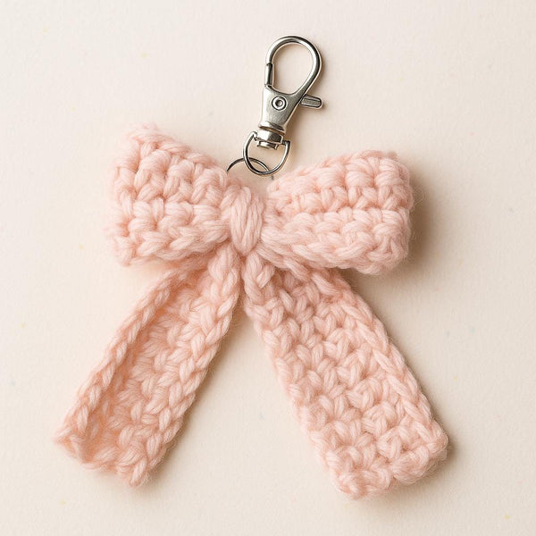 Bow Keychain Pattern PDF : Bag Charm, Hair Accessory
