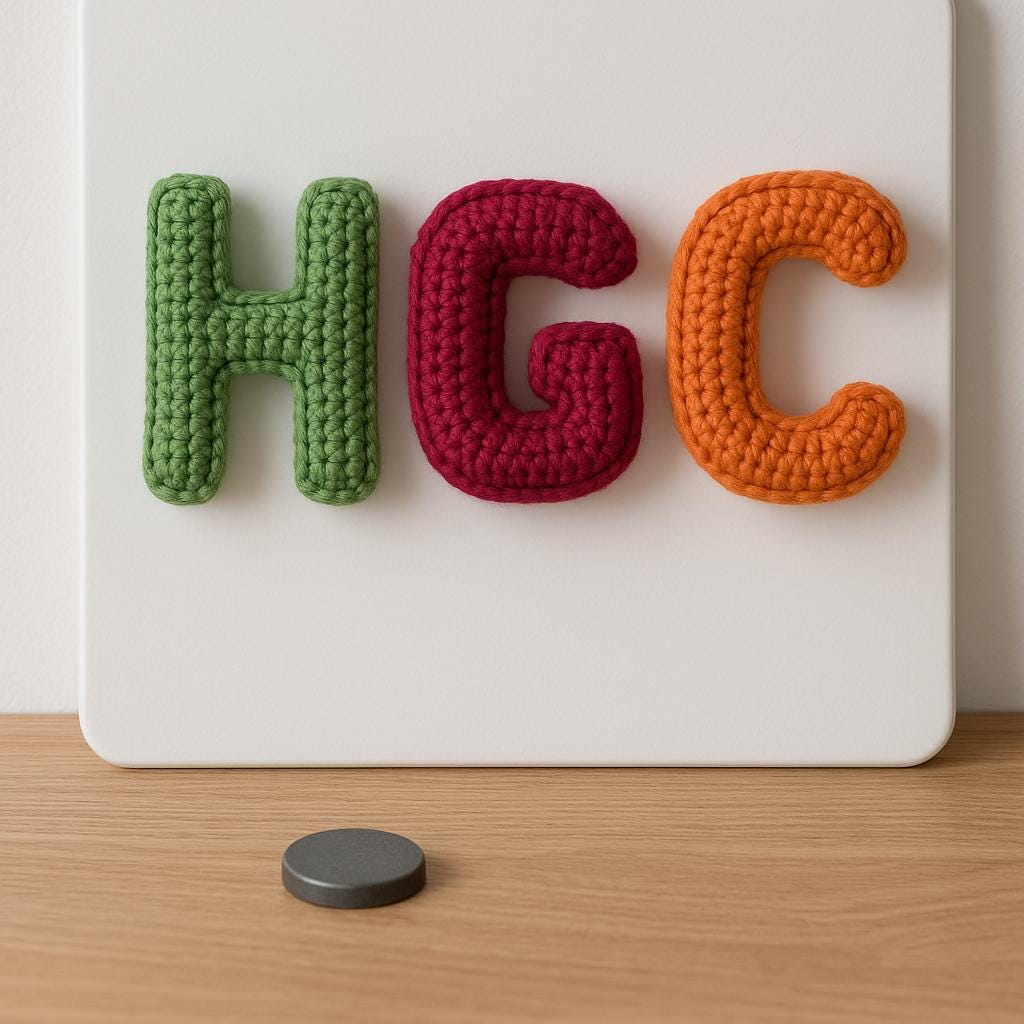 Mini Amigurumi Letters H G C  Crochet Pattern PDF : Stuffed Alphabet Keychain Charms