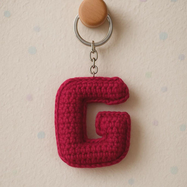 Mini Amigurumi Letters H G C  Crochet Pattern PDF : Stuffed Alphabet Keychain Charms