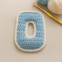 Crochet Number 0 Pattern PDF : Birthday Banner Number, Nursery Room Décor